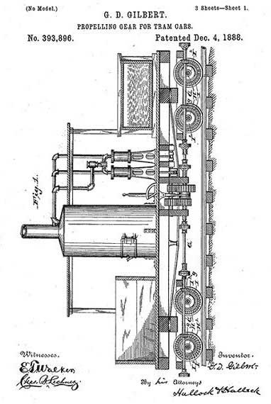 Climax Locomotive Patent 393,896